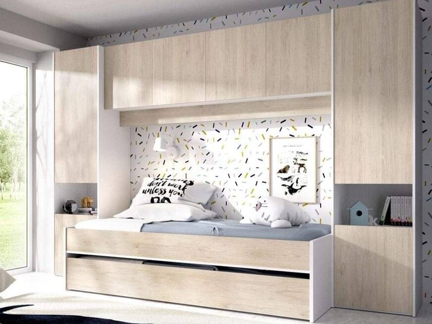 lit de pont une personne